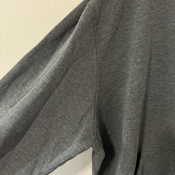 Vintage Y2K Nike Gray Label Hoodie Charcoal Gray Kangaroo Pocket Stained-XXL - Picture 4 of 11